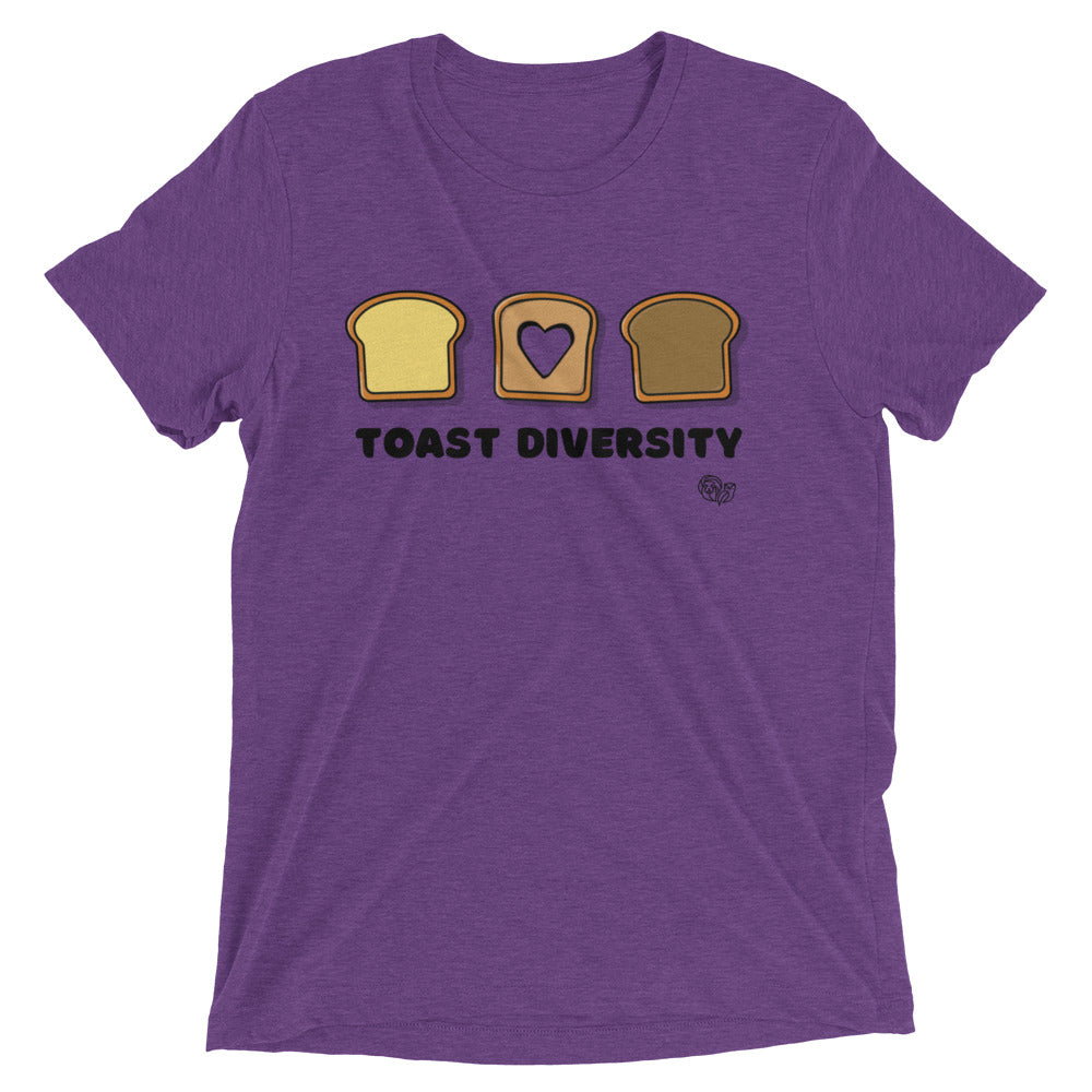 "Toast Diversity" Tri-Blend Short Sleeve T-Shirt